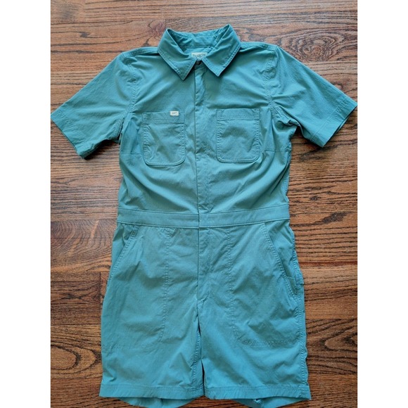 Duluth Trading Co Pants - Duluth Trading Heirloom Gardening Short Coveralls Womens XS Olive Green Romper